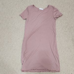 Pink Rose Mauve Knit Dress